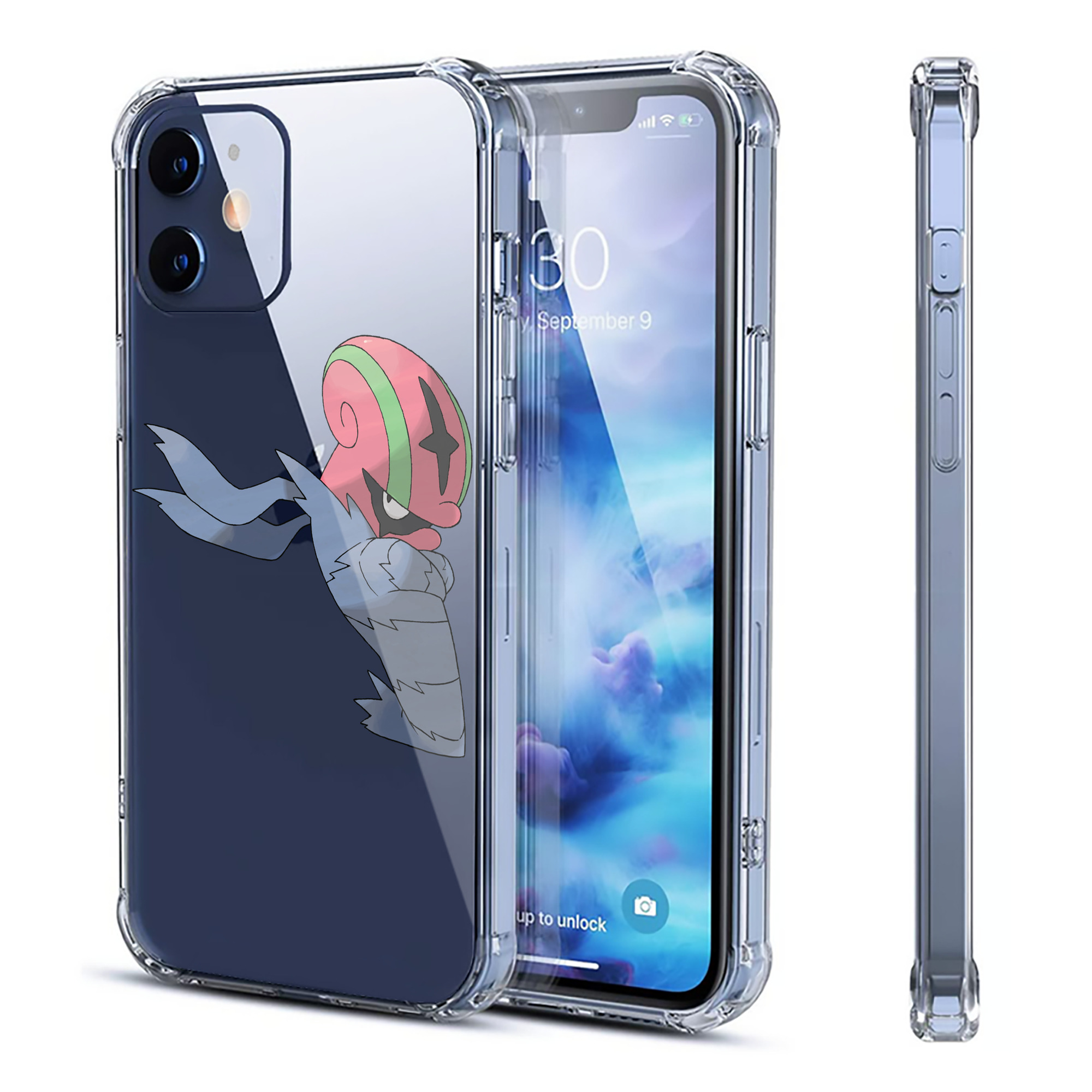 （画像用） ポケットモンスター Pokémon 【iPhone 12シリーズ対応】透明スマホケース（クリアソフトケース）